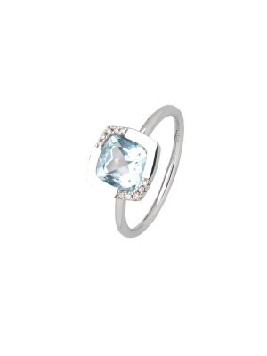 Stardiamant Ring - 52 585 Gold, Diamant silber