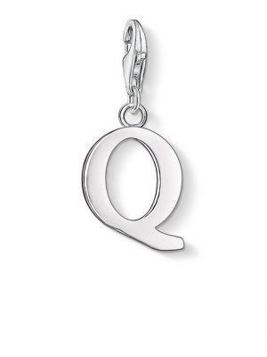 THOMAS SABO Charm-Einhänger "0191-001-12 Charm-Anhänger Buchstabe Q Sterling-Silber"