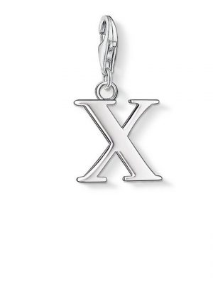 THOMAS SABO Charm-Einhänger "0198-001-12 Charm-Anhänger Buchstabe X Sterling-Silber"