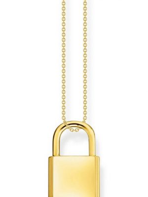THOMAS SABO Kette mit Anhänger "Schloss, KE2130-001-21-L45V, KE2130-413-39-L45V"