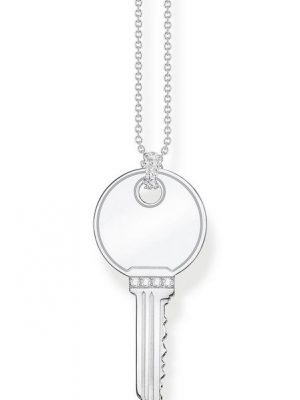 THOMAS SABO Kette mit Anhänger "Schlüssel, KE2131-051-14-L50V, KE2131-414-14-L50V", mit Zirkonia (synth)