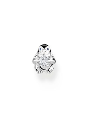 Thomas Sabo Ohrstecker - Pinguin Einzel - H2258-041-7 925 Silber, Emaille silber