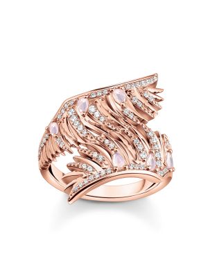 Thomas Sabo Ring - Phönix Flügel - TR2409-323-9 750 Gold, Zirkonia rosegold