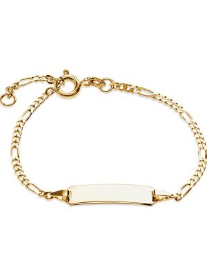 Unisex-I.D.-Armband 375er Gelbgold FAVS. Gelbgold