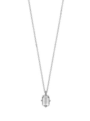 XENOX Halskette - XG4566 375 Gold, Edelstein silber