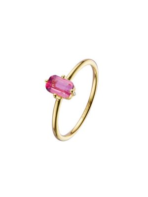 XENOX Ring - XG4573G/54 375 Gold, Edelstein rosa