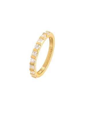 XENOX Ring - XS91382G/54 925 Silber vergoldet, Zirkonia gold