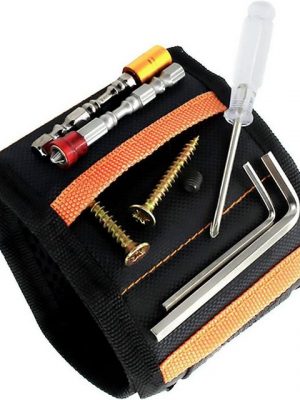 AcserGery Armband "Werkzeuggürtel Magnetarmband mit 15 starken Magneten Geschenk, Papa Geschenkidee DIY Magnetarmband, Weihnachtsgeschenkidee für Männer DIY Werkzeuge zum Halten von Schrauben, Holzwerkzeuge" (15-tlg)