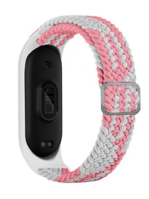 cofi1453 Armband "Strap Stoff Ersatzarmband kompatibel mit Xiaomi Mi Band 6 / 5 / 4 / 3 geflochtenes Stoffarmband"