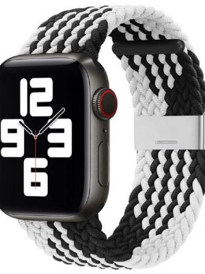 cofi1453 Smartwatch-Armband "Armband Stoffarmband Ersatz für Apple Watch 7/6 / SE / 5/4/3/2 41mm 40mm 38mm Geflochtenes Armband Uhrenarmband"