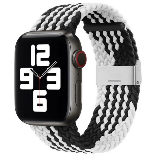 cofi1453 Smartwatch-Armband "Armband Stoffarmband Ersatz für Apple Watch 7/6 / SE / 5/4/3/2 41mm 40mm 38mm Geflochtenes Armband Uhrenarmband"