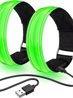 kueatily Uhrenarmband "2 Stück wiederaufladbare Armbänder, Armband Glow, für Jogging-Übungen (Blau)"