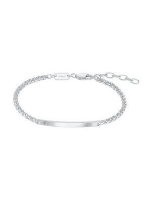 s.Oliver Silberarmband "für Herren, 925 Sterling Silber, gravierbar" (Armband, 1-tlg)