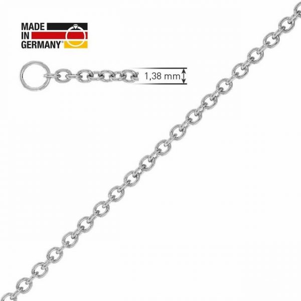 trendor Collier "Platin 950 Anker Collier-Kette 45 cm"