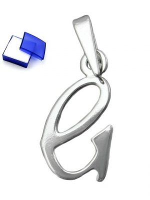 unbespielt Buchstabenanhänger "Kettenanhänger Anhänger Buchstabe G aus 925 Silber Abmessung 15 x 8 mm", Silberschmuck für Damen und Herren