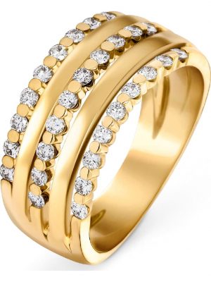 Damen-Damenring 28 Diamant CHRIST C-Collection Gelbgold