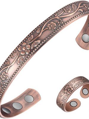 Mmgoqqt Armband "aus reinem magnetischen Kupfer, für Männer FrauenTherapie-Armband bei Arthritis, Rheuma, zur Schmerzlinderung"