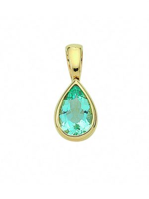 585 Gold Anhänger mit Aquamarin 1001 Diamonds Blau