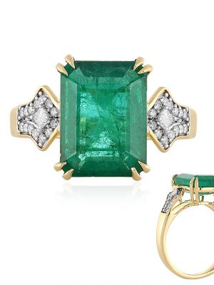 AAA-Sambia-Smaragd-Goldring (D'vyere)