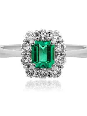 AAA-Sambia-Smaragd-Platinring (CIRARI)