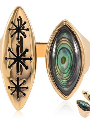 Abalone-Muschel-Silberring (TPC)