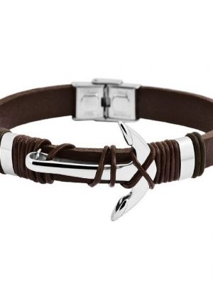 Adelia's Edelstahlarmband "Armband Anker aus Edelstahl 23 cm"