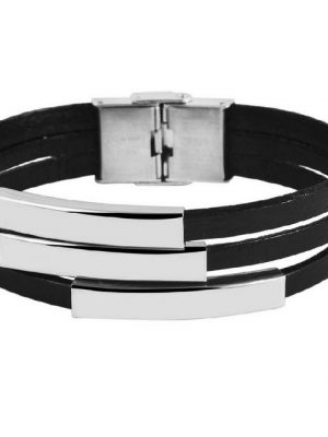 Adelia's Edelstahlarmband "Armband aus Edelstahl 21,5 cm"