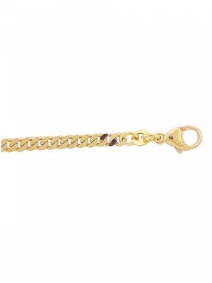 Adelia's Goldarmband "333 Gold Flach Panzer Armband 18,5 cm", 18,5 cm 333 Gold Flach Panzerkette Goldschmuck für Damen