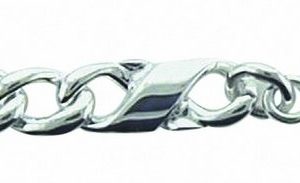 Adelia's Silberarmband "925 Silber Fantasie Armband 19 cm", 19 cm 925 Sterling Silber Fantasie kette Silberschmuck für Damen