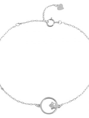 Adelia's Silberarmband "Armband Stern aus 925 Silber mit Zirkonia"