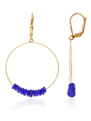 Äthiopischer Blauer Opal-Silberohrringe (Maigold Kreativ)