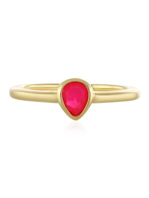 Äthiopischer Pinkfarbener Opal-Silberring