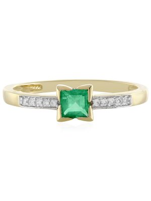 Äthiopischer Smaragd-Goldring