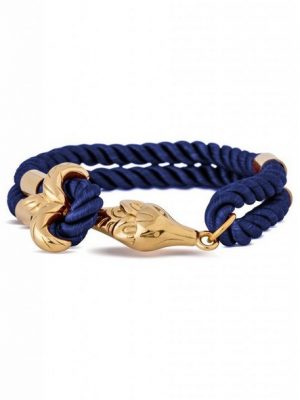 Akitsune Armband "Vulpes Armband Gold - Navyblau 19,50cm"