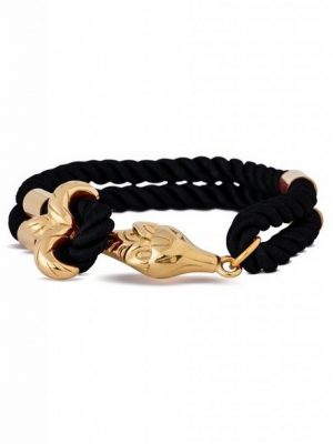 Akitsune Armband "Vulpes Armband Gold - Schwarz 18,50cm"