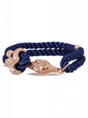 Akitsune Armband "Vulpes Armband Rosegold - Navyblau 20,50cm"