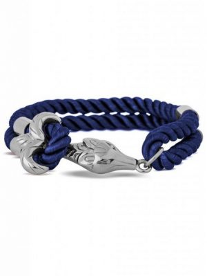 Akitsune Armband "Vulpes Armband Silber - Navyblau 20,50cm"