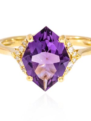 Amethyst-Goldring