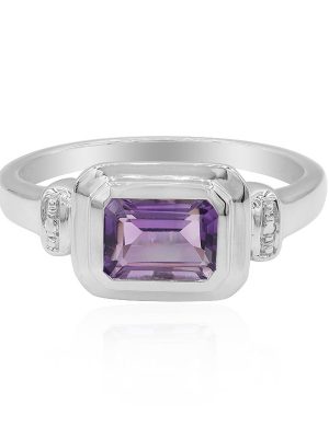 Amethyst-Silberring