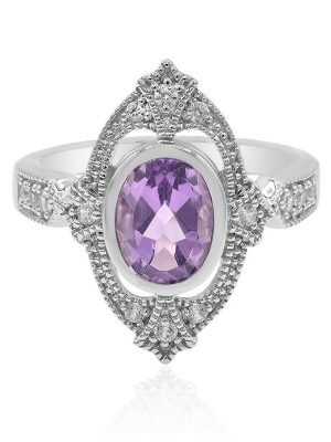 Amethyst-Silberring