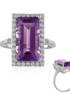 Amethyst-Silberring