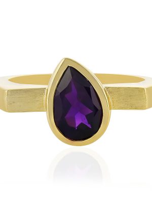 Amethyst-Silberring (MONOSONO COLLECTION)