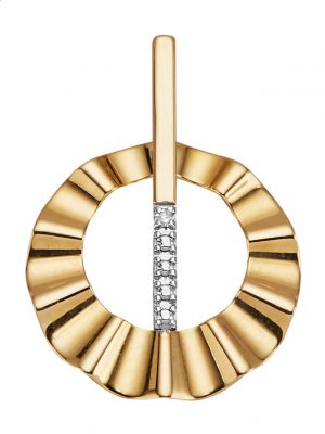 Anhänger mit Diamant Gelbgoldfarben