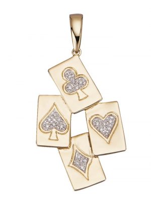 Anhänger mit Diamanten Diemer Gelbgold