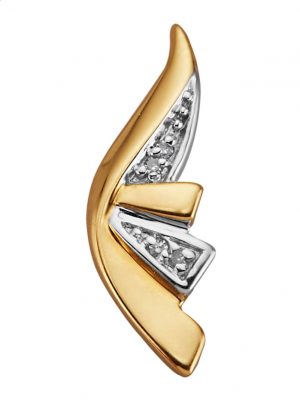 Anhänger mit Diamanten Gelbgoldfarben