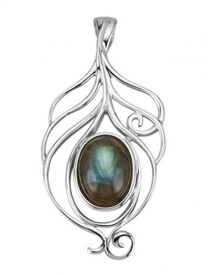 Anhänger mit Labradorit in Silber 925 Silber