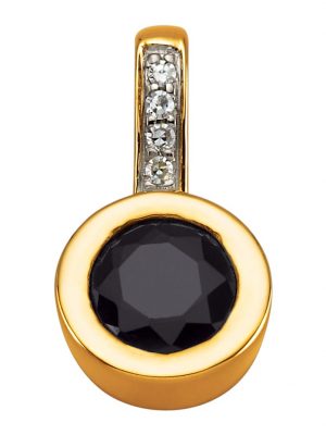 Anhänger mit Saphir Diemer Gelbgold
