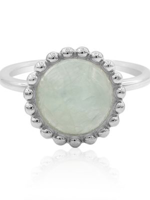 Aquamarin-Silberring