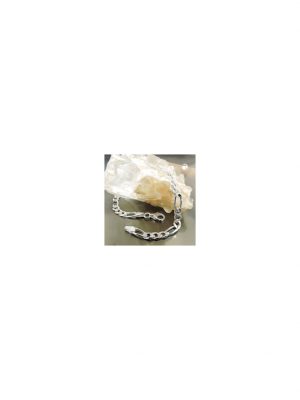 Armband 4,8mm Figarokette flach Silber 925 21cm Gallay Schmuckgroßhandel Silber