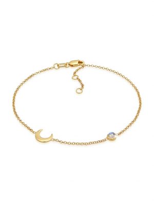 Armband Halbmond Astro Labradorit 375 Gelbgold Elli Premium Gold